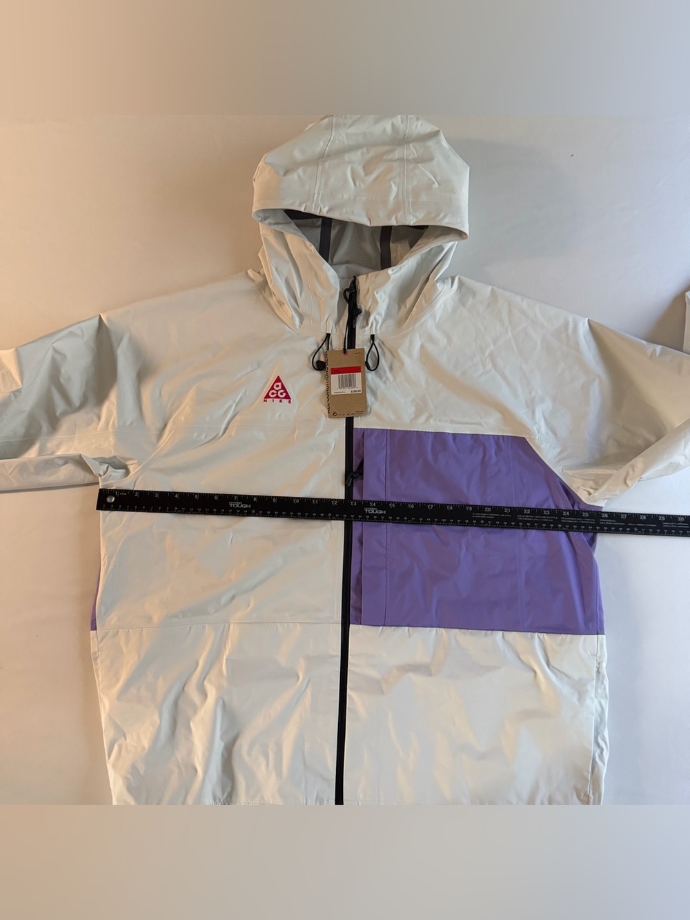 Nike ACG Rain Jacket Men L Waterproof Taped Seams Lightweight Trail Full Zip - Picture 14 of 15
